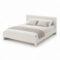 Letto matrimoniale rettangolare bianco rovere in legno ingegnerizzato 160 x 200 cm