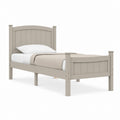 Letto singolo struttura beige in legno massello di pino 90 x 190 cm